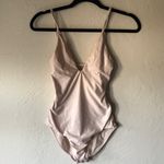 PilyQ NWT  Charlee One Piece Metallic Swimsuit in Shell Photo 2