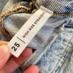 PacSun 25  High Rise Straight Light Wash Button Fly Jeans Photo 2