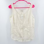 J.Jill Tank SZ 8 NWT Cottage Prairie Grandma Farm Prairie Cotton Blend Brocade Photo 11