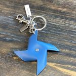 Coach  Red and Blue Pinwheel Keychain Bag Charm Photo 2