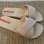 Ipanema Women's Sandals Slides Beige Braided Criss Cross Casual Comfort Size 9 Tan Photo 0