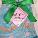 New Set of 4 Mari Clare Sherpa Lined Holiday No Slip Slipper Socks Women's Photo 5