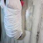 MiracleSuit NWT  White Ruched Halter Swim Dress | Sz 16 | Bridal | Tummy Control Photo 3