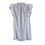 Andthewhy Ruffle Mini Dress White Medium Cottagecore Prairie Whimsical NEW  Photo 1