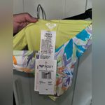 Roxy NWT Retro Revo High Leg Cheeky Bikini Bottom In Snow White Pualani Combo Photo 8