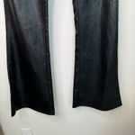 White Fox Boutique White Fox Show it Off Black Vegan Leather Flare Pants Photo 7