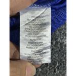 Absolutely Famous Graphic Royal Blue & Black Print Blouse Size XL Photo 8