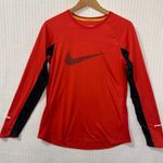 Nike Livestrong Miler Pullover Dry Fit Red Women’s Sz L Active Casual Running Photo 0