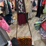 Vintage Escada satin Print Crossbody Bag Orange Photo 1