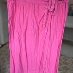 A New Day  Wrap Skirt Linen Midi XL Pink Boho Coastal Vaca Resort Pilates Beach Photo 0