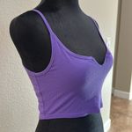 Purple Cropped Tank Top Size M Photo 2