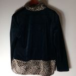 Donna M Black Gold Leopard Shirt Jacket Size M Photo 1