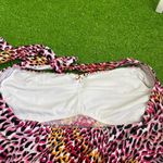Catalina ‎ Womens 1X Swimsuit Halter Top One Piece Leopard Cheetah Print Y2K Photo 5
