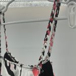 Bwear Black and White floral Y2K Camisole with Tie babydoll silky braided accent Size XL Photo 5