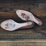 BCBG MaxAzria Open-Toe Wedges in Black | Size 7.5 Photo 7