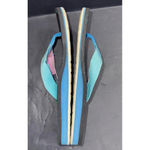 Teva Outdoor Casual Foam Flip Flops Blue Thong Sandal Shoe Beach Womens Size 8 Photo 4