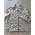 Jones New York Blazer Womens Small Natural Linen Minimalist Capsule Vintage 90s Photo 2