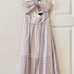 Majorelle  Florian Midi Dress in Pastel Plaid XS Photo 2
