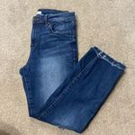 BP Dark Wash Raw Hem Straight Leg Ankle Jeans Size 28 Photo 0