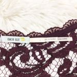 Kimchi Blue Maroon Red Lace Long Sleeve Fit And Flare Empire Waist Dress Size 0 Photo 6