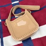 Carmen Sol Fico large Crossbody shoulder bag in blush Tan Photo 4