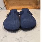 Birkenstock Boston Suede Embossed - Corduroy Indigo size 38 narrow minimalist Photo 2