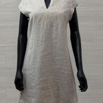 Cynthia Rowley  100% Linen Beige Embroidered Tunic Dress Boho Resort Size 4 Photo 0