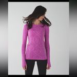 Lululemon  Magenta Crew Neck womens long sleeve top Rest Less Pullover Photo 3