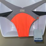 Les Canebiers Women’s Colorblock Bikini Bottom Palmier NWT Size 10 Orange Photo 2