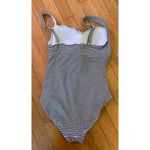 Niptuck Swim black and White Stripe One Piece Swimsuit size 6‎ Photo 2