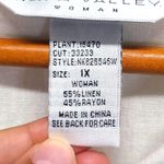 Vintage Plus Size Linen Napa Valley Floral Blouse Size 1X Yellow Photo 6