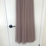 Amsale Aliki G98U Tulle Maxi Dress Formal Evening Gown Party Bridesmaid Size 2 Tan Photo 4
