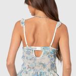 Edikted  Light Blue Floral Ruffle Top Photo 1