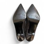 Nine West Y2K VTG. BLACK BEADED EMBELLISHED POINTED TOE PUMPS SIZE 8 1/2 Photo 6