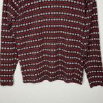Liz Sport VTG Fair Isle Turtleneck Long Sleeve Shirt Womens S Snowflake Y2K 90s Photo 2