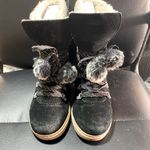 G.H. Bass &Co. G.H.Bass & CO. Abigail Faux Fur Ankle Boots Black Cream Size 8 1/2 Photo 3