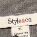 Style & Co . Charcoal and Black Women's Poncho Photo 2