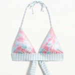 Splendid Bellini Reversible Halter Bra Bikini Top Sz M NWT Tie Dye & Stripes Photo 0