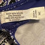 Soma  Women's Two Piece Swimsuit Tankini Paisley Brief M Swim Top‎ 36C Underwire Photo 12