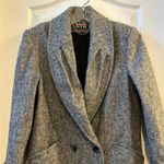 NYC New York Girl Herringbone Tweed Wool Blend Duster Coat Size 6 Gray Photo 1