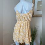 Abercrombie & Fitch Yellow And White Floral Ruffle Bottom Mini Dress Lg Photo 2
