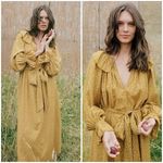 💕DOEN💕 Rory Dress ~ Peter Pan Collar Sunsoaked Foothills Floral Print XXS NWOT Yellow Photo 1