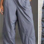 Daily Practice Women's Blue Parachute 80s Lightweight Pants Elastic Waist Medium Photo 0