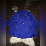 Chelsea Studio Royal Blue Reversible wool/silk blend pea coat sz 32W Photo 1