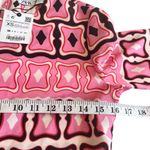 ZARA  Pink Geometric Print Long Sleeve Resort Travel Vacation Maxi Dress XS NWT Photo 9