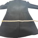 Talbots Italian Wool Blend Stadium Coat Zip Up Size 6 Black Longline Classy Photo 14