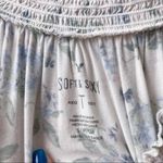 American Eagle  Outfitters Floral Off Shoulder Soft Smocked Top Small Photo 55