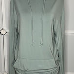 Sol & Mane Tadasana Hoodie Long Sleeve Hooded Pullover Top Size Small Green Photo 0