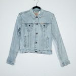 Levi Strauss & CO. Levi's Blue Light Wash Cropped Trucker Denim Jacket Size XXL Photo 0