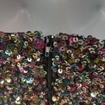 SO  Alter Ego S Multi Sequined Bustier in Confetti Noir NEW Photo 3